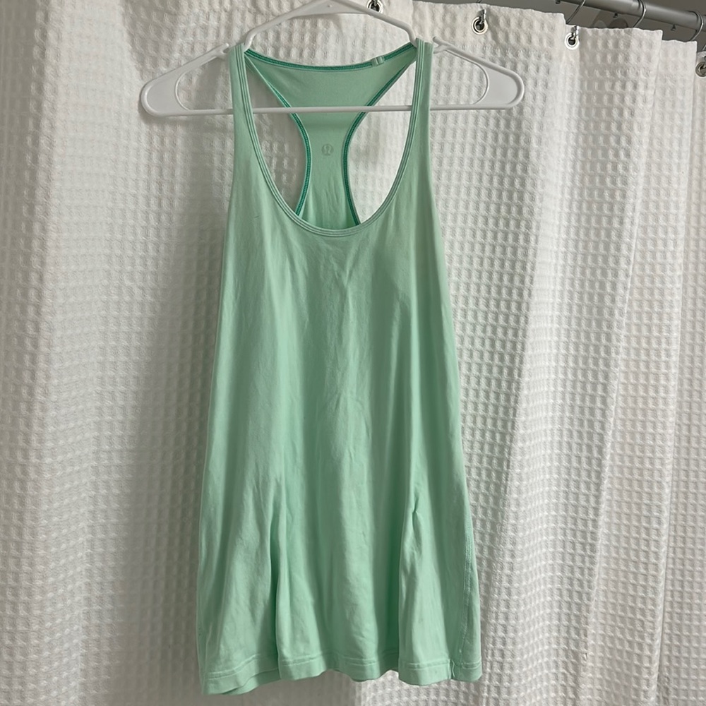 Lululemon Cool Racerback Tank Top Mint Green Size 6